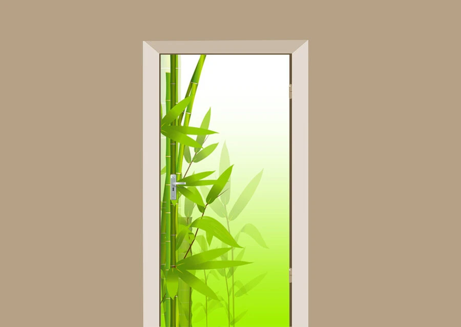 Deursticker Bamboetak 3 Deursticker Bamboetak