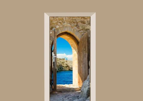 Deursticker Uitzicht Op Zee