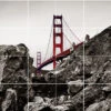 Foto Tegelsticker 15x15 'Golden Gate Bridge' 90x60 Cm Hxb -Plakfolie Winkel 1946159361