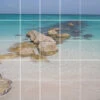 Foto Tegelsticker 15x15 'Caribische Zee' 75x75 Cm Hxb -Plakfolie Winkel 1946765391