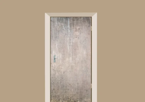 Deursticker Betonnen Muur