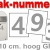 Huisnummer / Container Stickers Grijs 10CM 2 Huisnummer / Container Stickers Grijs 10CM -Plakfolie Winkel 2032535442