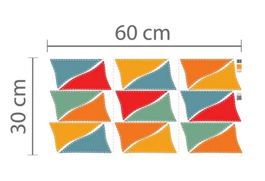 Muurstickers Feest Vlaggen (1 Vel) 4 Muurstickers Feest Vlaggen (1 Vel) - Afbeelding 2