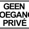 XL Sticker Geen Toegang Privé (19.5x28.5cm) -Plakfolie Winkel 2046991578