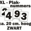 XL Huisnummer/container Stickers Zwart 20CM 1 XL Huisnummer/container Stickers Zwart 20CM -Plakfolie Winkel 2054552568