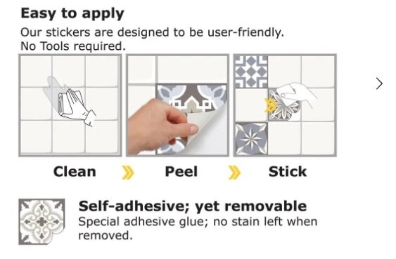 Tegelstickers Engelse Quote 24 Stuks (15x15 Cm) 6 Tegelstickers Engelse Quote 24 Stuks (15x15 Cm) - Afbeelding 4