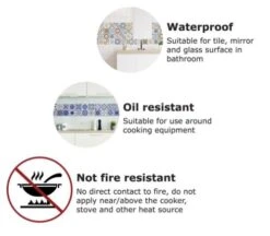 Tegelstickers Franse Quote 24 Stuks (10x10cm) -Plakfolie Winkel 2099645019