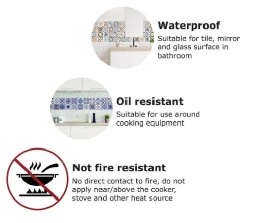 Tegelstickers Franse Quote 24 Stuks (10x10cm) -Plakfolie Winkel 2099645019