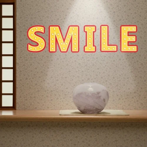 Muurstickers Glow In The Dark Bistro Letters (2 Vellen)