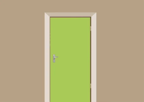 Deursticker Mat Lichtgroen