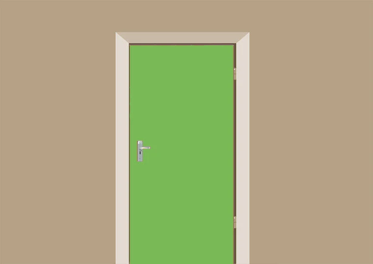 Deursticker Hoogglans Lichtgroen 3 Deursticker Hoogglans Lichtgroen