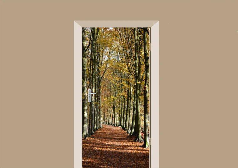 Deursticker Bospad 3 Deursticker Bospad