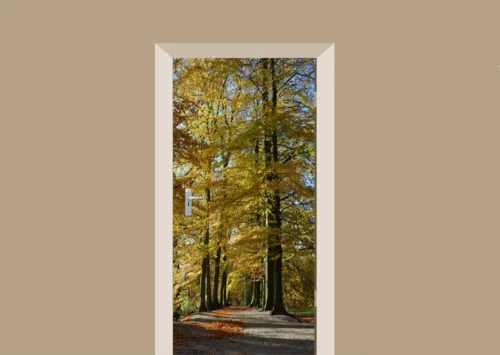 Deursticker Oude Beukenbomen