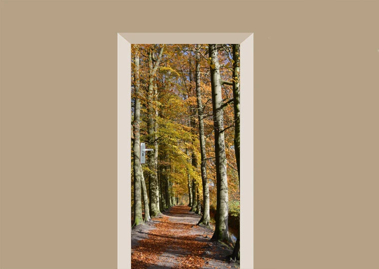 Deursticker Laan In Het Bos 3 Deursticker Laan In Het Bos