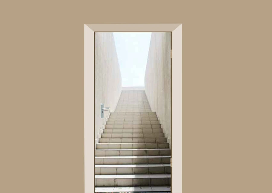 Deursticker Trappengang 3 Deursticker Trappengang