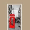 Deursticker Londen Telefooncel -Plakfolie Winkel 2099662521