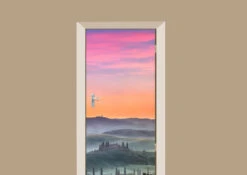 Deursticker Toscaans Landschap