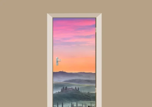 Deursticker Toscaans Landschap
