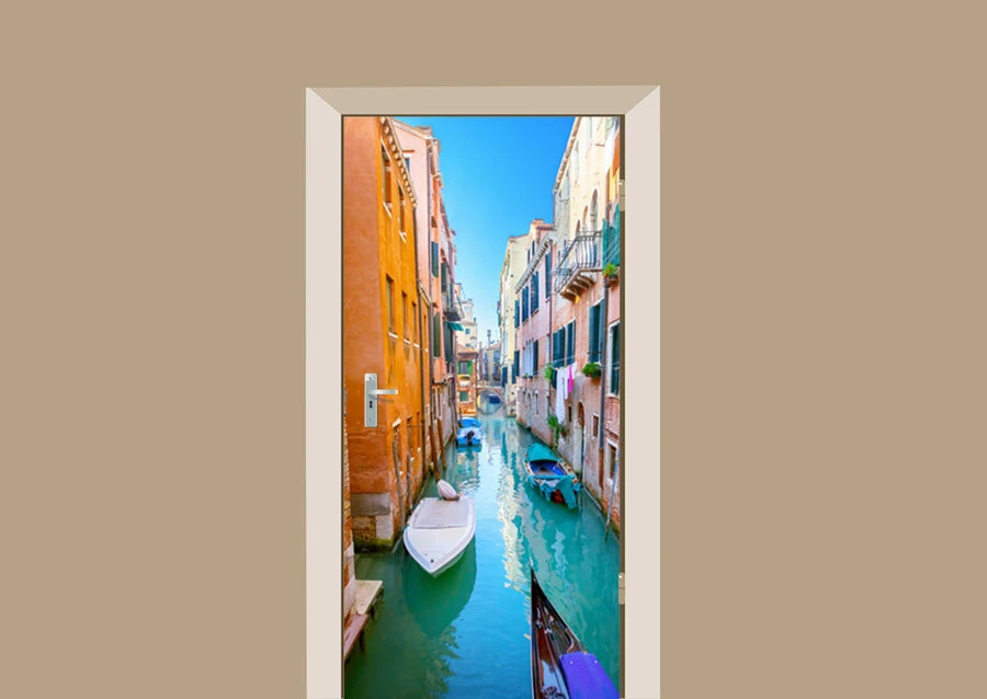 Deursticker Venetië 3 Deursticker Venetië