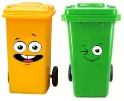 Containerstickers 2x Gezichtje (A)