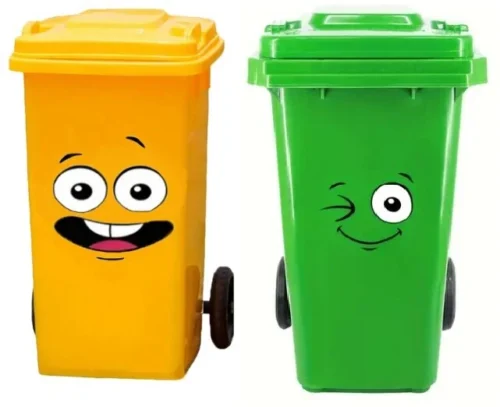 Containerstickers 2x Gezichtje (A)