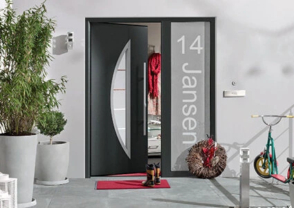 Voordeursticker Met Naam En/of Huisnummer 3 Voordeursticker Met Naam En/of Huisnummer