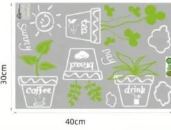 Raamsticker Plantjes 7 Raamsticker Plantjes -Plakfolie Winkel 2114870337
