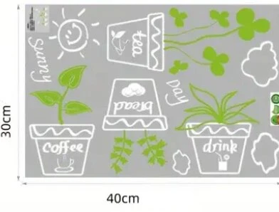 Raamsticker Plantjes 5 Raamsticker Plantjes - Afbeelding 3