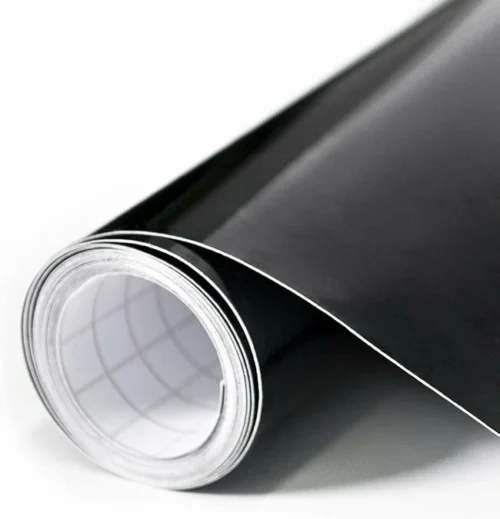 Plakfolie Zwart Glans RAL 9005 (45cm)