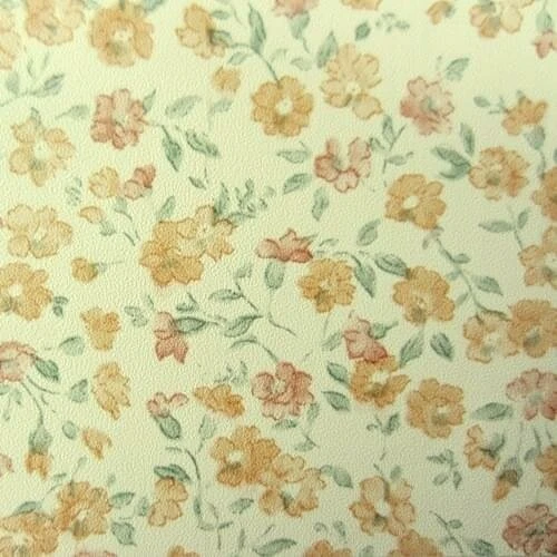 Plakfolie Bloemetjesbehang Oranje (45cm) 3 Plakfolie Bloemetjesbehang Oranje (45cm)