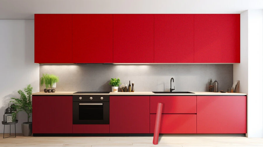 DC-fix Plakfolie Velours Rood (45 Cm) 5 DC-fix Plakfolie Velours Rood (45 Cm) - Afbeelding 3