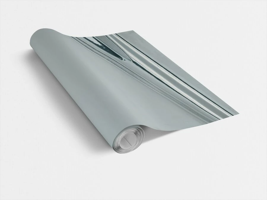 Plakfolie Metallic Zilver (45cm) 4 Plakfolie Metallic Zilver (45cm) - Afbeelding 2