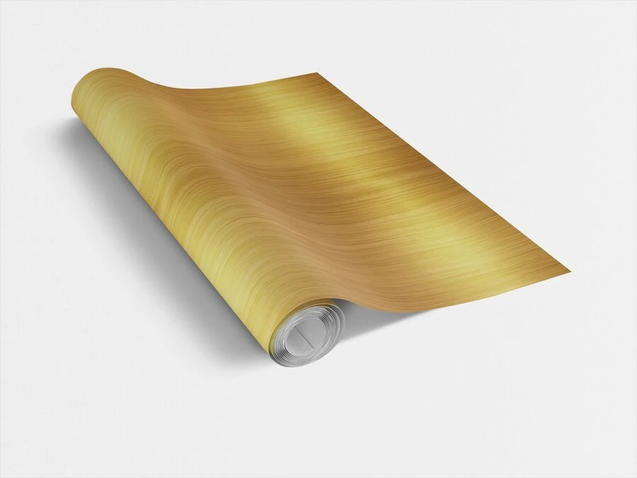 Plakfolie Geborsteld Goud (45cm) 4 Plakfolie Geborsteld Goud (45cm) - Afbeelding 2