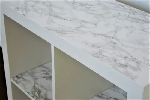 Plakfolie Marmer Grijs-wit (90 Cm) -Plakfolie Winkel 2220695163