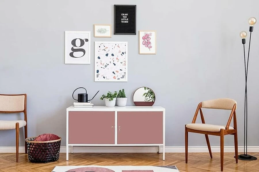 Plakfolie Satin Ash Rose (45cm) 4 Plakfolie Satin Ash Rose (45cm) - Afbeelding 2