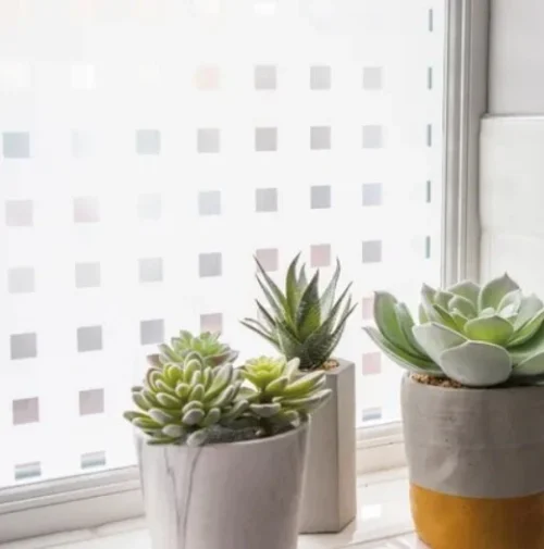 Statische Raamfolie Blocks (67,5x150cm)