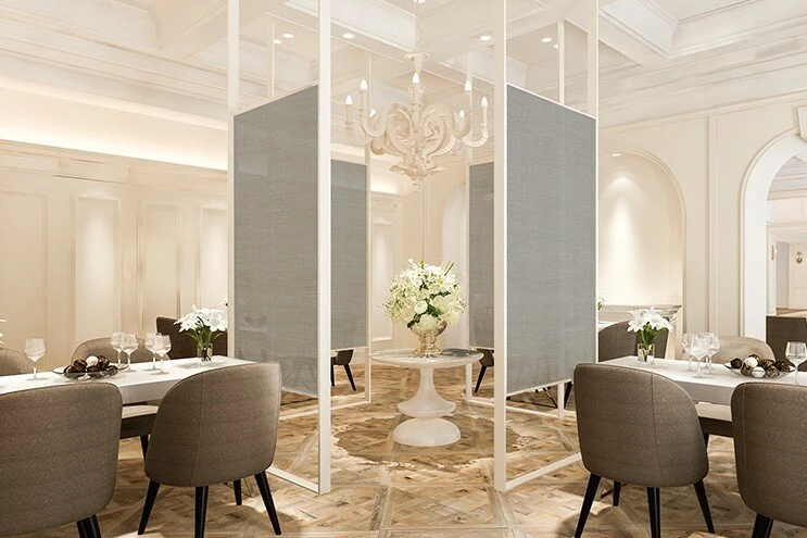 Statisch Raamfolie Linnenlook Zilver (46cm) 4 Statisch Raamfolie Linnenlook Zilver (46cm) - Afbeelding 2