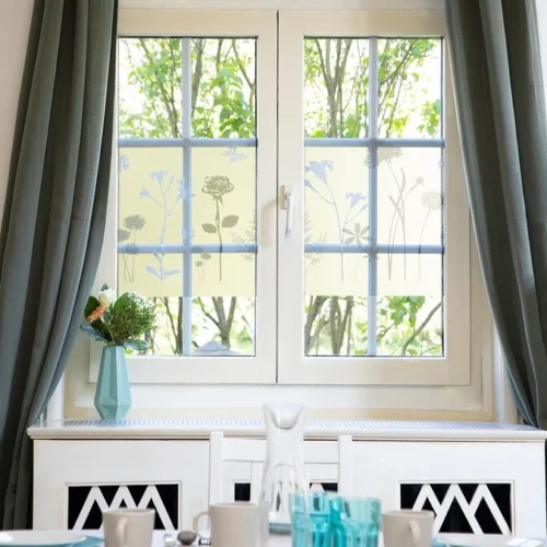 Statisch Raamfolie Bloem En Vlinder (45cm) 7 Statisch Raamfolie Bloem En Vlinder (45cm) -Plakfolie Winkel 2221767906