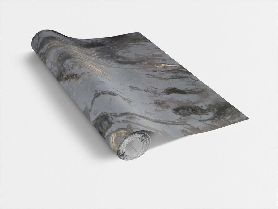 Plakfolie Marmer Romeo Goud (45cm) 4 Plakfolie Marmer Romeo Goud (45cm) - Afbeelding 2