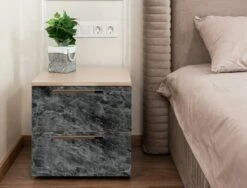 Plakfolie Marmer Romeo Zilver (45cm) -Plakfolie Winkel 2221827879