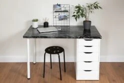 Plakfolie Marmer Romeo Zilver (45cm) -Plakfolie Winkel 2221827882