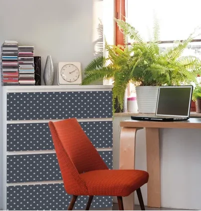 Plakfolie Sterren Grijs/zilver 45x200cm 5 Plakfolie Sterren Grijs/zilver 45x200cm - Afbeelding 3