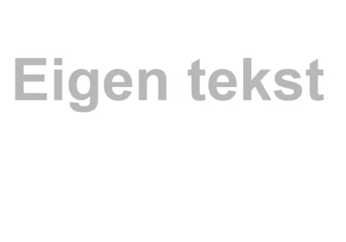 Tekststicker Gezandstraald (max. 15 Tekens)