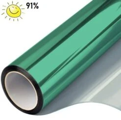 Zonwerend Raamfolie Voor HR+++ Glas Groen (152cm)