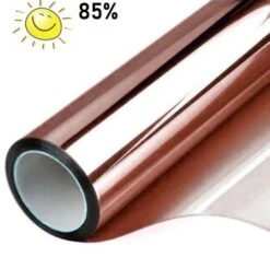 Zonwerend Raamfolie Voor HR+++ Glas Koper (152cm)