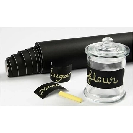 Schoolbordfolie Krijtfolie Zwart (45cm) 5 Schoolbordfolie Krijtfolie Zwart (45cm) - Afbeelding 3