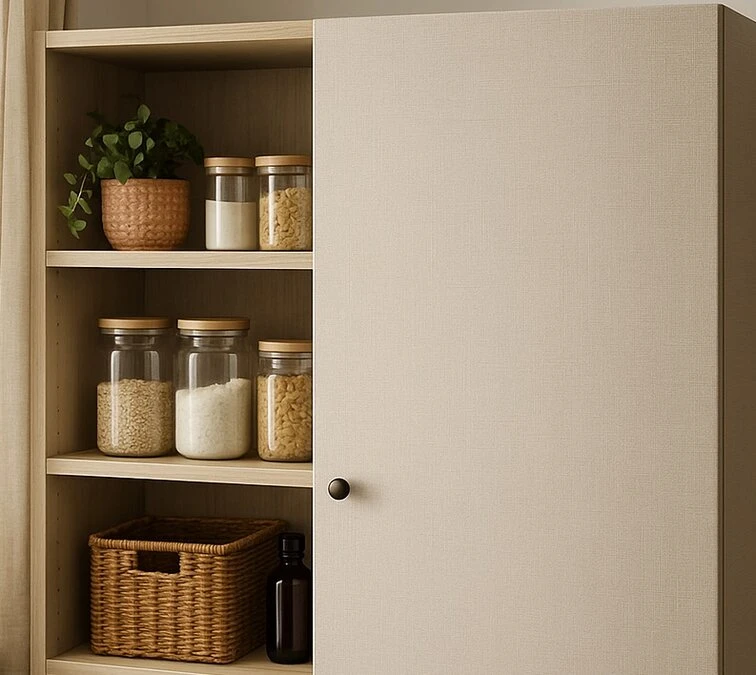 Wrapfolie Textiel Linnenlook Beige Linen (122cm Breed) 5 Wrapfolie Textiel Linnenlook Beige Linen (122cm Breed) - Afbeelding 3