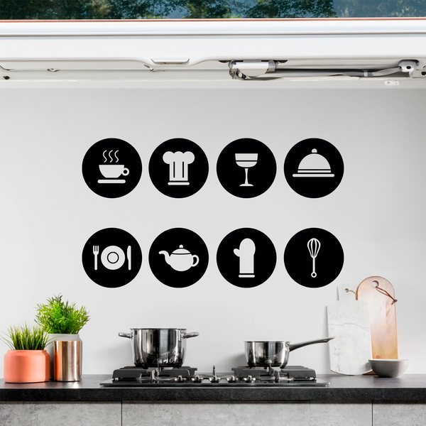 Plakfolie Winkel -Plakfolie Winkel wall stickers pictograms